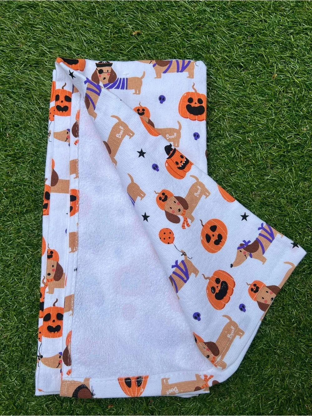 Halloween Dachshund Doxie Kitchen Towel Set | 2pcs